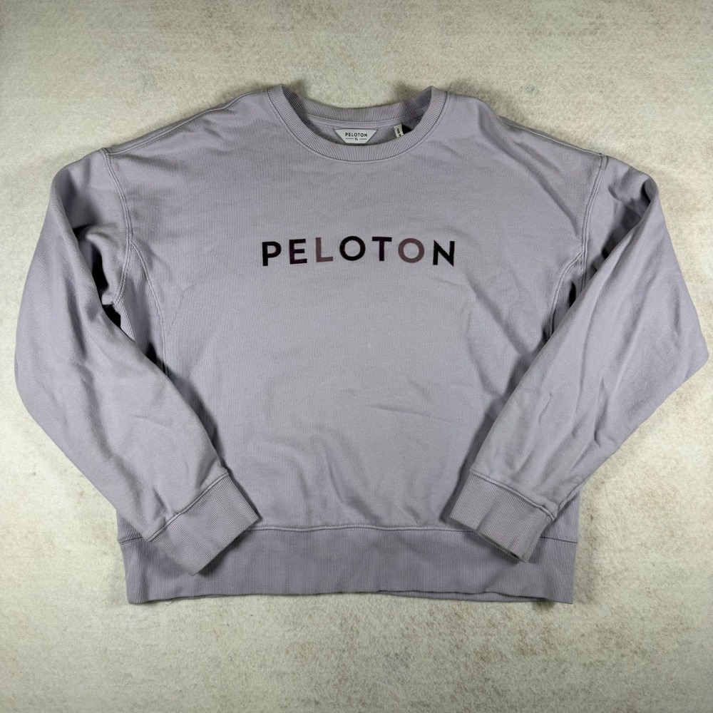 Peloton Women's XL‎ Purple Together We Go Far Crewneck Pullover Sweatshirt